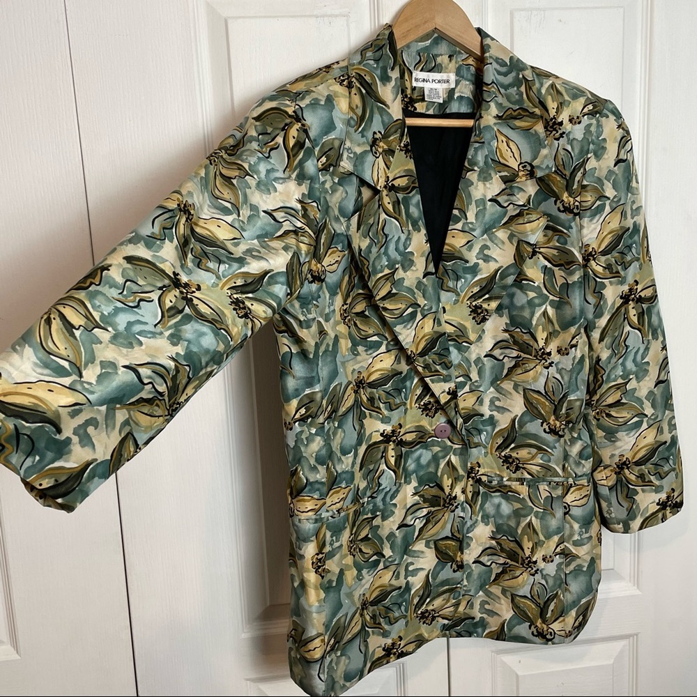 SILK Jacket Artsy Floral